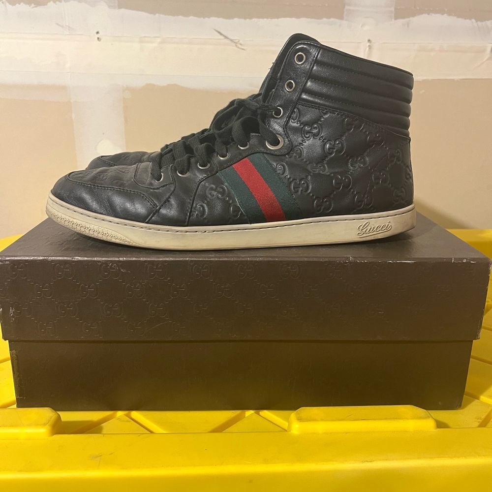 Gucci high tops rare slightly used
